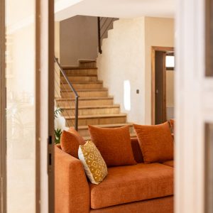Escalier intérieur en bejmat de la Villa Alminar