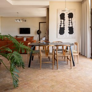 Salle à manger et salon de la Villa Alminar
